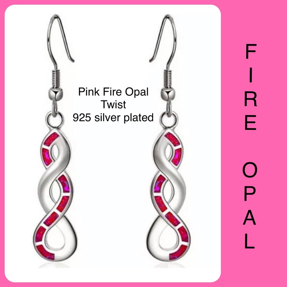 🧿BUY1•GET1•FREE🧿 Pink Fire Opal Twist